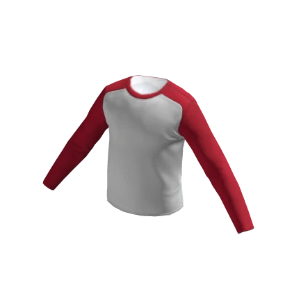 Free Roblox Red Baseball Long Sleeve Shirt
